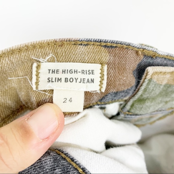 Madewell | High Rise Slim Boy Jean in Camo - Picture 10 of 14